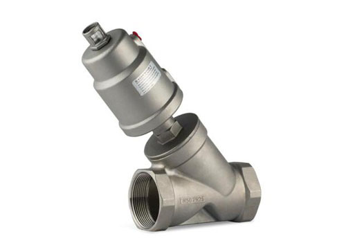 不銹鋼頭氣動(dòng)Y型角座閥