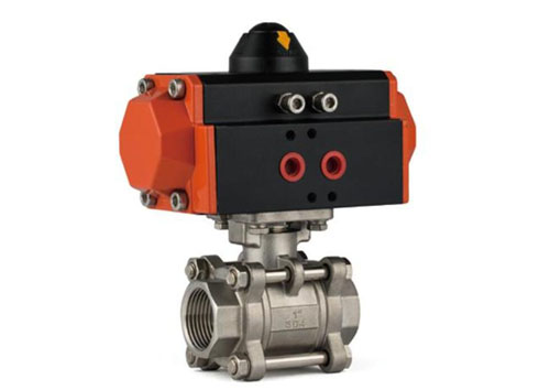 氣動不銹鋼三片式球閥